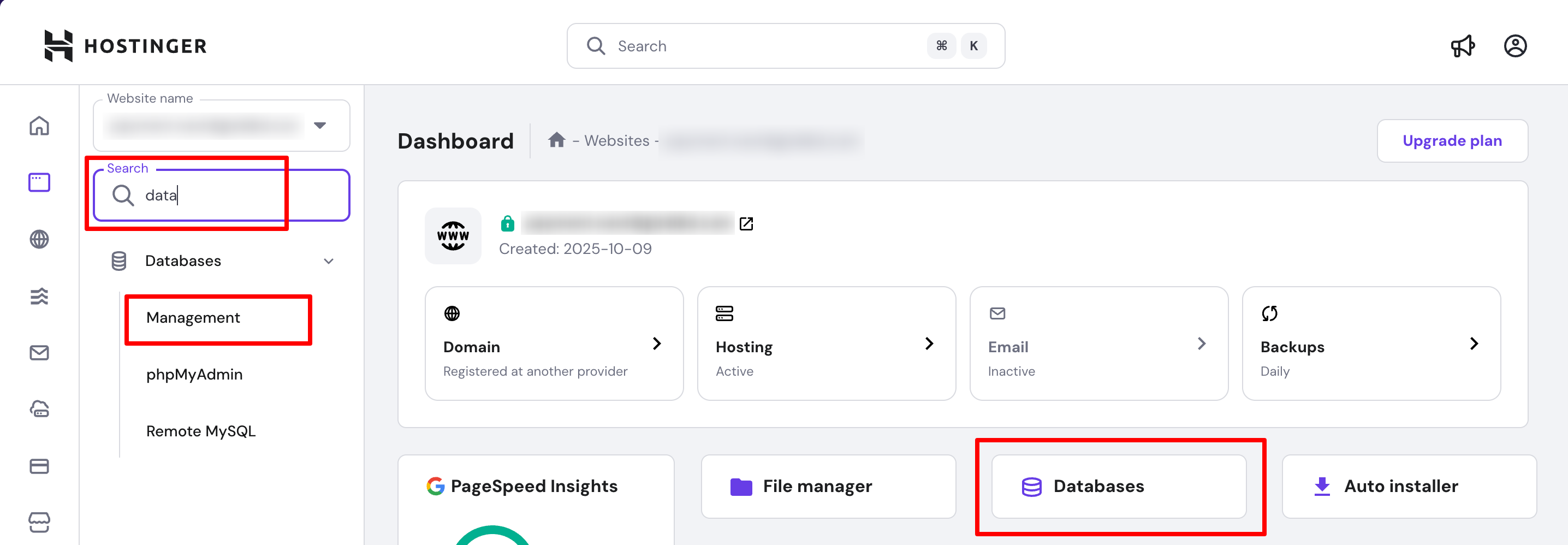 Search Database